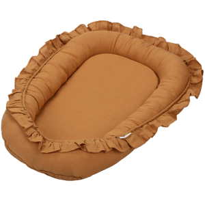 Cotton & Sweets, karamell babynest i 100 % lin