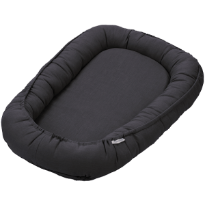 Cotton & Sweets, grafitt klassisk babynest i 100 % lin