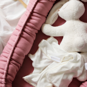 Cotton & Sweets, blush klassisk babynest i 100 % lin
