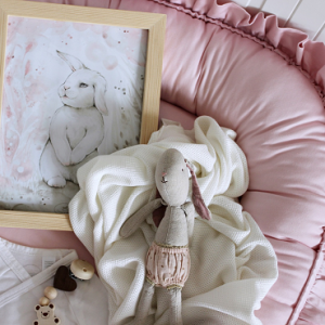 Cotton & Sweets, blush babynest i sateng