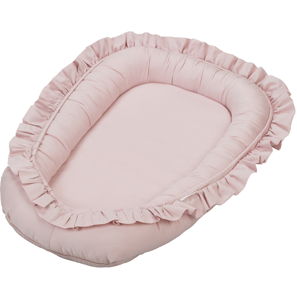 Cotton & Sweets, blush babynest i sateng