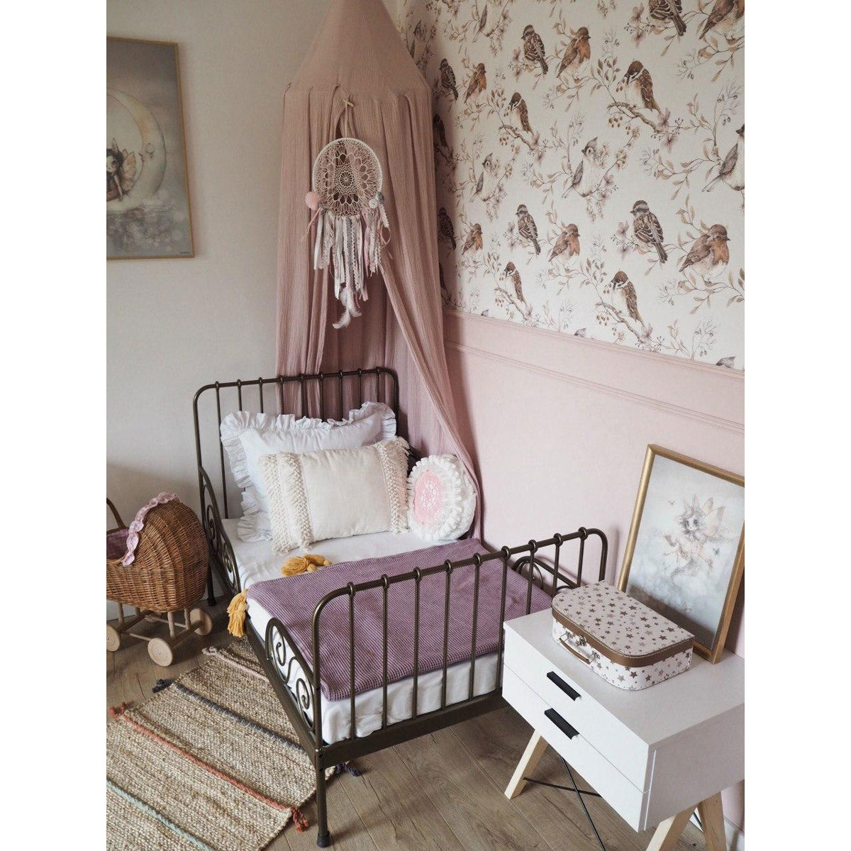 Dekornik, tapet Birds White-Grey - Bilde 8