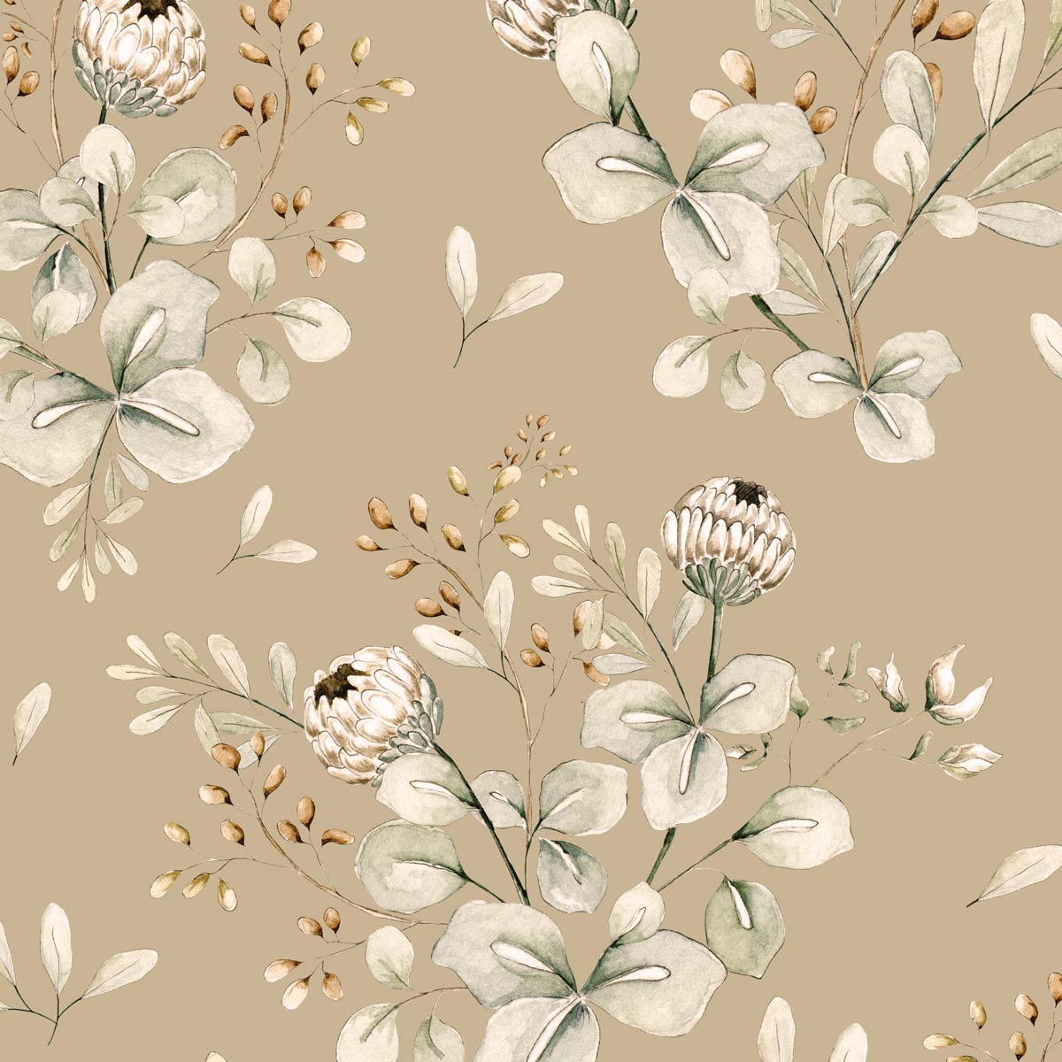 Dekornik, tapet Clover Beige - Bilde 2