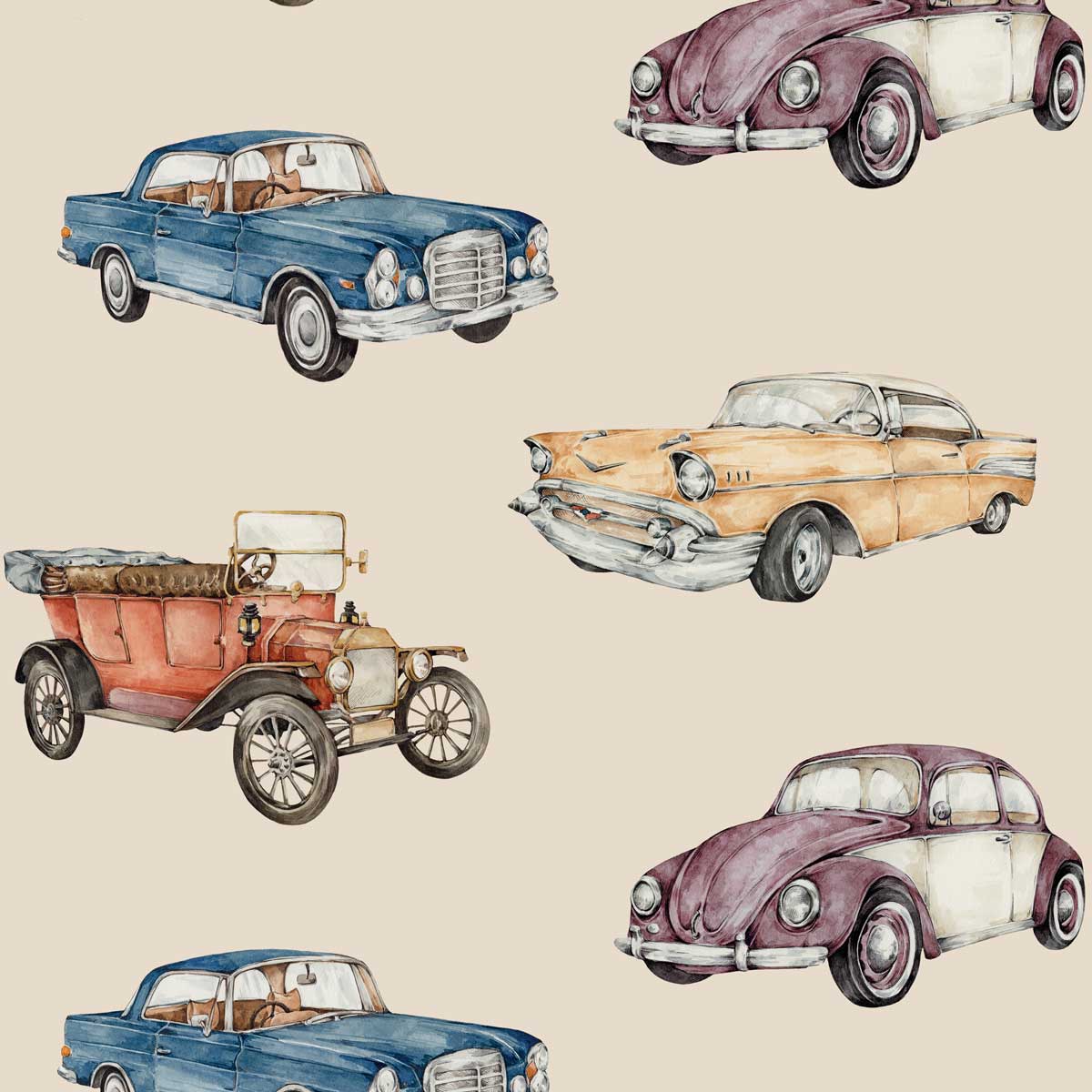 Dekornik, tapet Cars Sunny Beige - Bilde 2