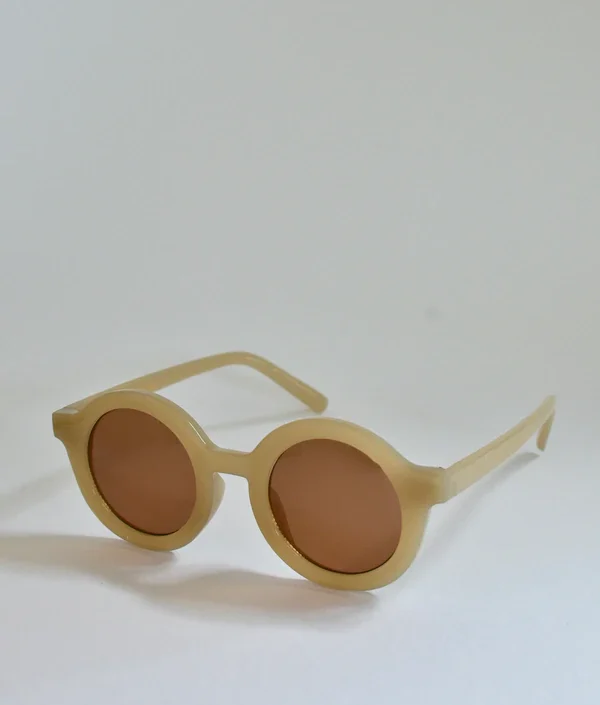 BabyMocs, solbriller for barn, Signature Round Beige