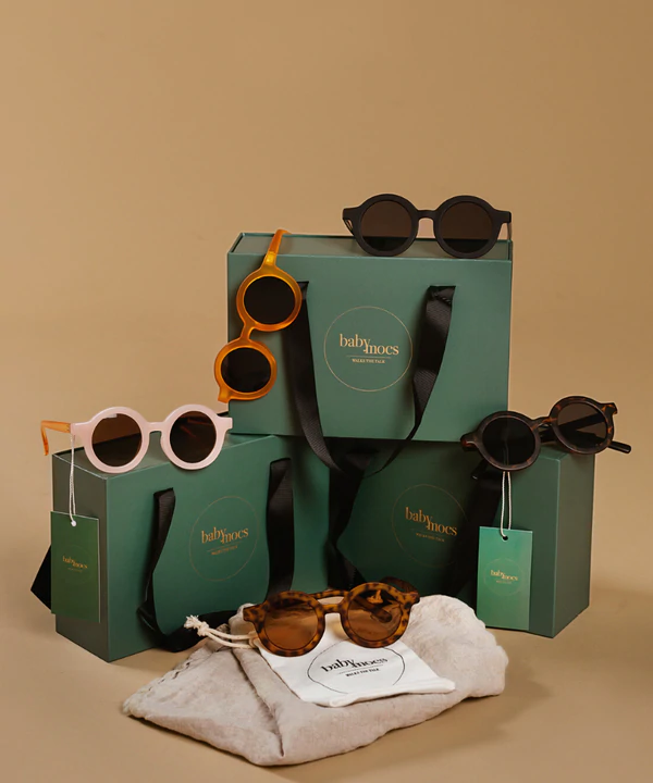 BabyMocs, solbriller for barn, Signature Round Green - Bilde 2