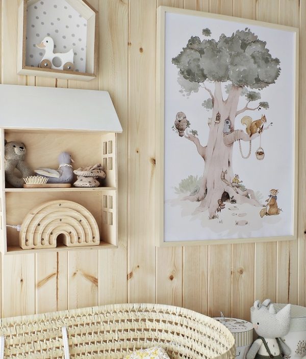 Dekorillo, plakat til barnerommet 3-pakk, Forest city