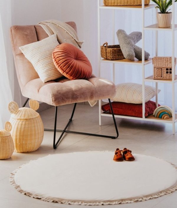 Babylove, rund lekematte med volanger, natur