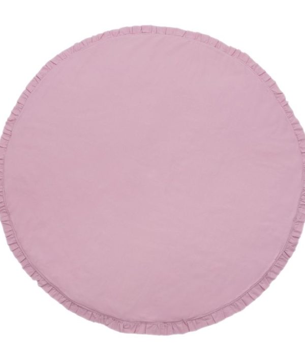Babylove, rund lekematte med volanger 120 cm, rosa