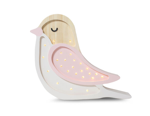 Little Lights, Nattlampe til barnerommet, Stor fugl Strawberry Cream