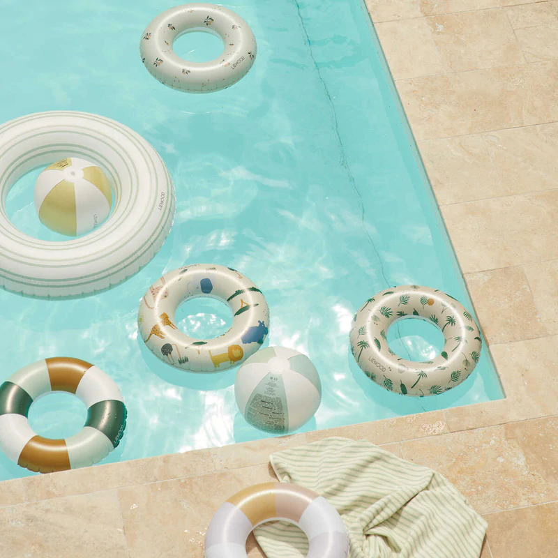 Liewood, Baloo badring, Stripe Dusty mint/Creme de la Creme - Bilde 2