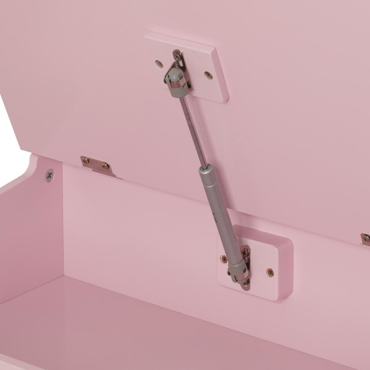 Skrivebord med oppbevaring, rosa - Bilde 4