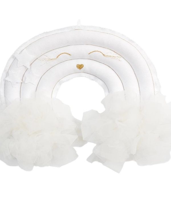 Cotton & Sweets, sengemobile veggdekorasjon hvit regnbue