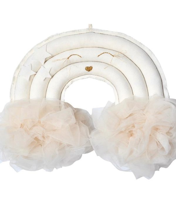 Cotton & Sweets, sengemobil veggdekorasjon vanilje regnbue