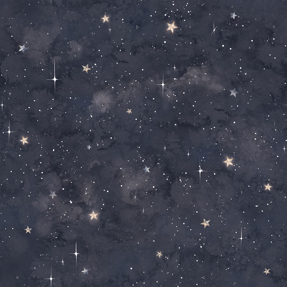 Dekorillo, tapet Cosmos sky navy blue