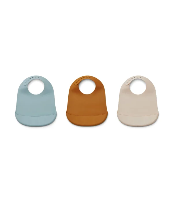 Liewood, Maru smekke i silikon 3-pack, Blue multi mix