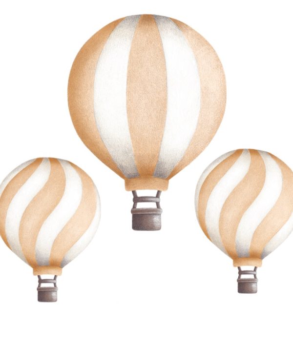 Fersken luftballonger vintage veggklistremerker, Stickstay