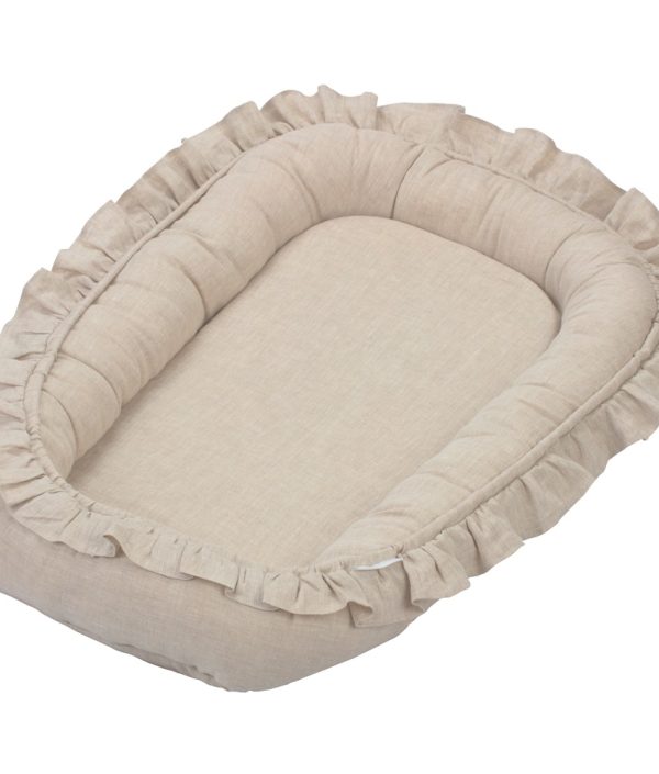 Cotton & Sweets, natur babynest i lin
