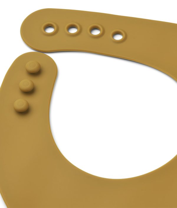 Liewood, Ember Silikon smekke 2-pack, Golden caramel mix