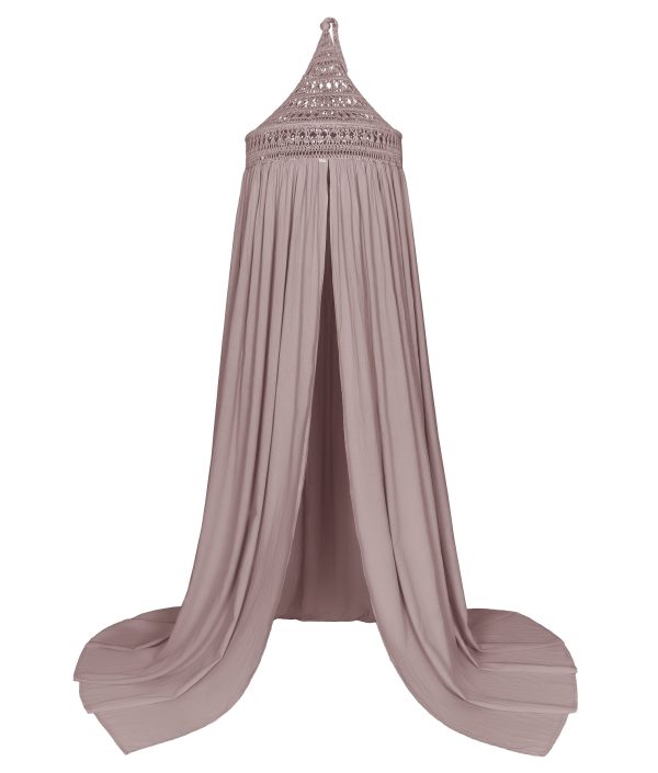 Numero 74, Tara boho sengehimmel med lysslynge, Dusty pink