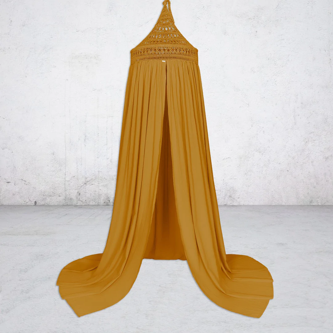 Numero 74, Tara boho sengehimmel med lysslynge, Gold