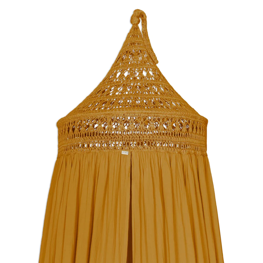 Numero 74, Tara boho sengehimmel med lysslynge, Gold - Bilde 2