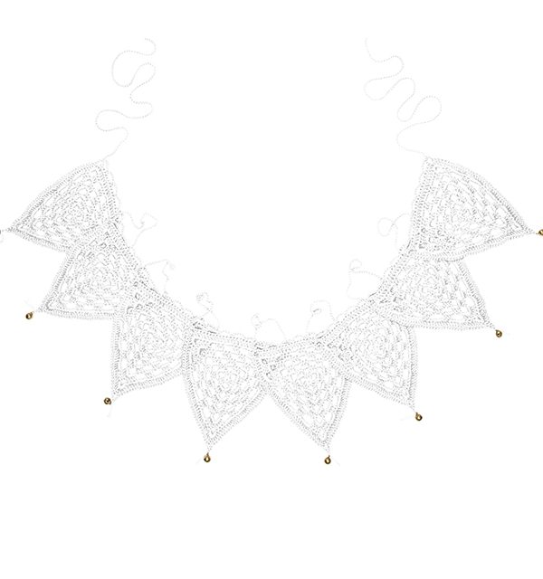Numero 74, heklet vimpelslinga, White
