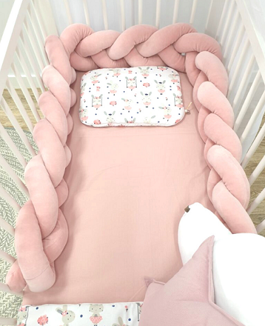 Babylove, sengehest flettet, pudderrosa - Bilde 3