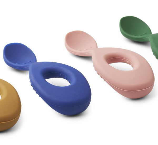 Liewood, Liva silikon skje 4-pack, Eden multi mix