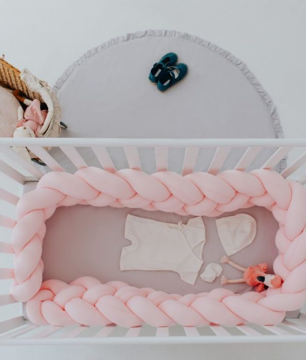 Babylove, Sengeteppe knutepute, rosa