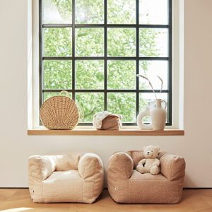Jollein, Soffa Beanbag lenestol, boucle Biscuit