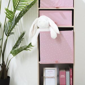 Oppbevaringskurv Rosa stjerner