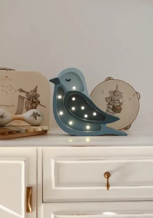 Little Lights, Nattlampe til barnerommet, Liten fugl Denim