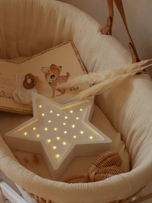 Little Lights, Nattlampe til barnerommet, Hvit stjerne - Bilde 3