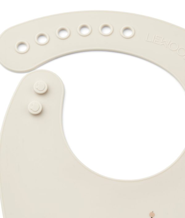 Liewood, Tilda Silikon smekke 2-pack, Peach sea shell mix
