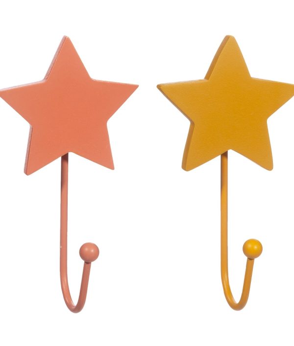 Sass&Belle, veggkrok rosa stjerne