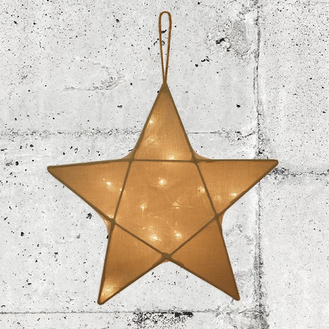 Numero 74, nattlampe stjerne med lysslynge, Gold - Bilde 2