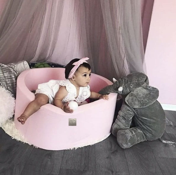 Meow, rosa ballhav med 250 hvite baller - Bilde 2