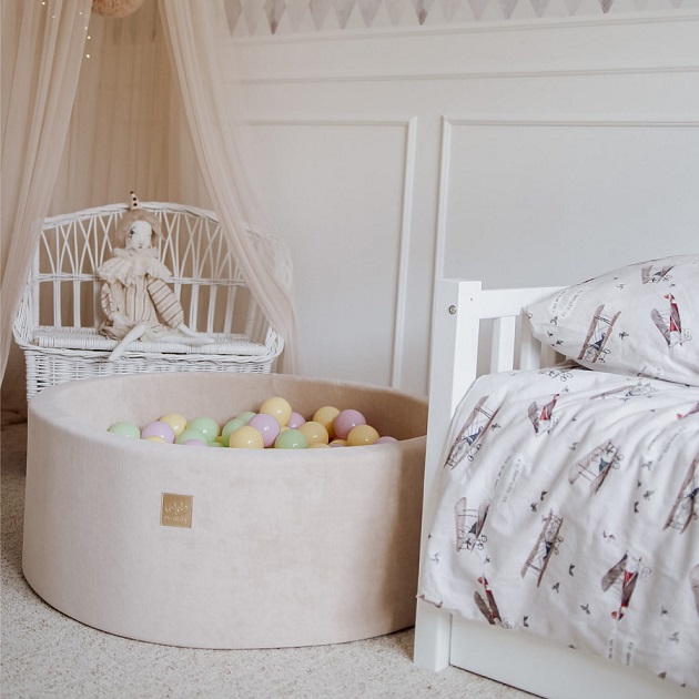 Meow, ecru ballbasseng med 250 baller, Spring - Bilde 4