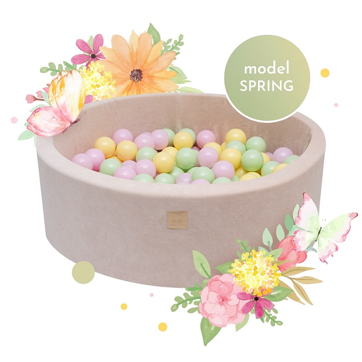 Meow, ecru ballbasseng med 250 baller, Spring - Bilde 2