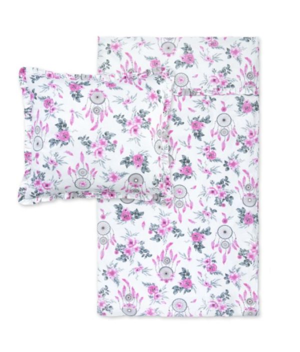 Babylove, Påslakanset pink garden juniorseng