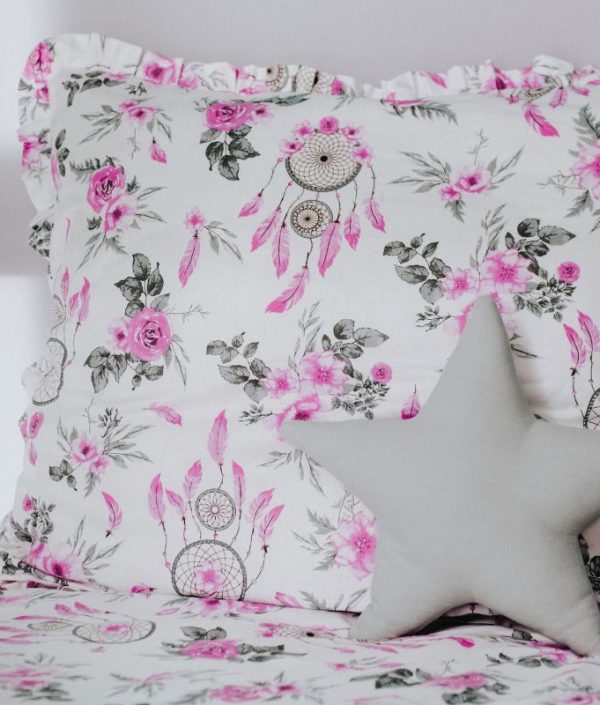 Babylove, Påslakanset pink garden juniorseng