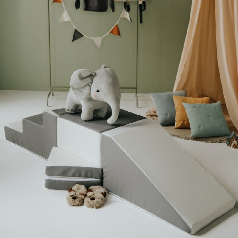 Babylove, Byggbar sklibakke hvit/grå - Bilde 2