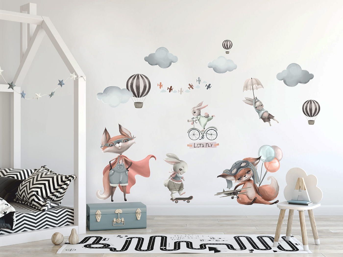 Veggklistremerke Let`s fly - Bilde 3