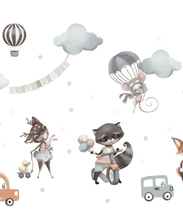Veggklistremerke Flying friends