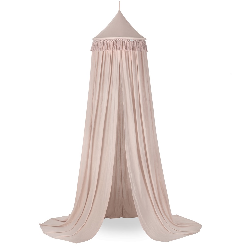 Boho rosa sengehimmel i bomull til barnerommet, Cotton & Sweets