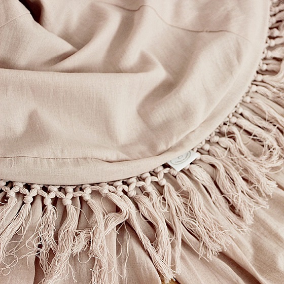 Boho rosa sengehimmel i bomull til barnerommet, Cotton & Sweets - Bilde 5