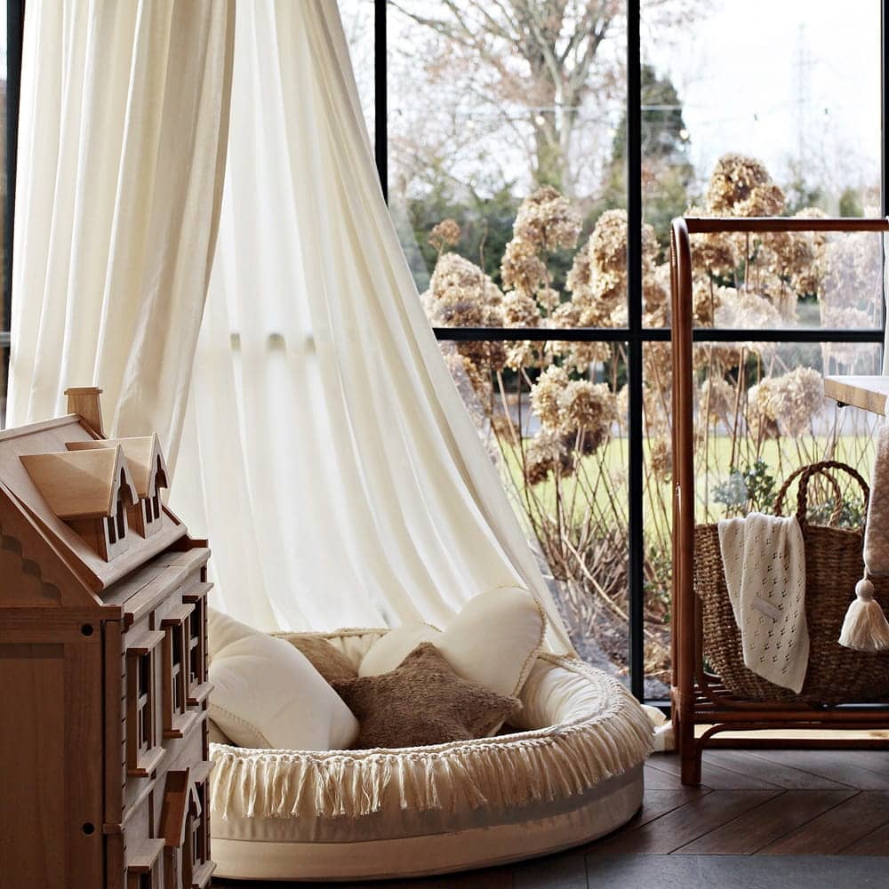 Boho vanilje sengehimmel i bomull til barnerommet, Cotton & Sweets - Bilde 2