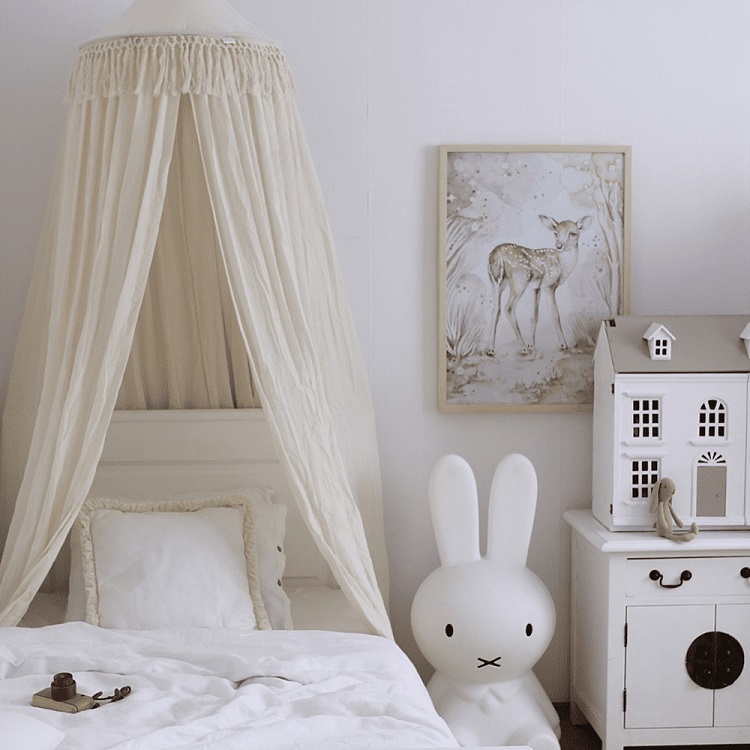 Boho vanilje sengehimmel i bomull til barnerommet, Cotton & Sweets - Bilde 3