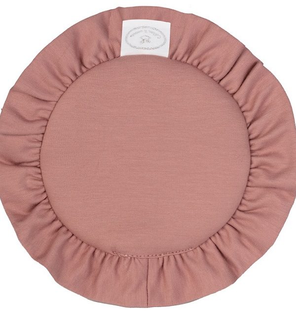 Blush rund matte med volang til dukkehuset, Cotton&Sweets